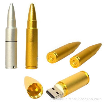 Bullet shaped USB flash drive, metal USB